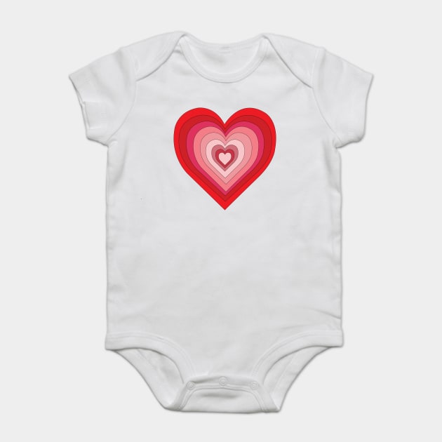 Heart Baby Bodysuit by DickinsonDesign